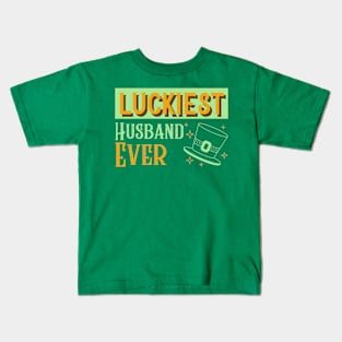 Luckiest Husband Ever Kids T-Shirt